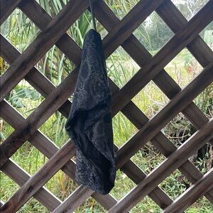 Acacia Swimwear Bandeau Top Green and Black Snake XL (holds big boobies up!)